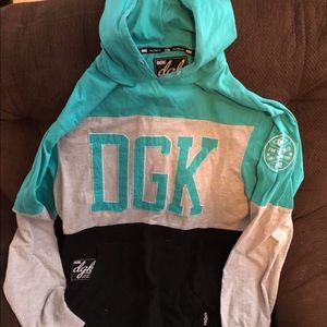 DGK thin hooded shirt